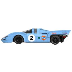 CADA DOUBLEE C51076 51076 BÃO XANH VÀ CAM 1:20 (PORSCHE 917K) tỷ lệ 1:20 bộ đồ chơi xếp lắp ráp ghép mô hình Speed Champions Racing Cars AZURE STORM Đua Xe Công Thức 266 khối