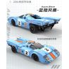 CADA DOUBLEE C51076 51076 BÃO XANH VÀ CAM 1:20 (PORSCHE 917K) tỷ lệ 1:20 bộ đồ chơi xếp lắp ráp ghép mô hình Speed Champions Racing Cars AZURE STORM Đua Xe Công Thức 266 khối