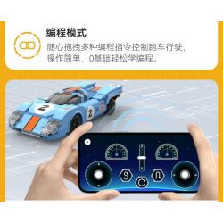 CADA DOUBLEE C51076 51076 BÃO XANH VÀ CAM 1:20 (PORSCHE 917K) tỷ lệ 1:20 bộ đồ chơi xếp lắp ráp ghép mô hình Speed Champions Racing Cars AZURE STORM Đua Xe Công Thức 266 khối