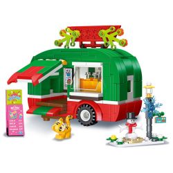 JIESTAR 59143 XE KEM GIÁNG SINH bộ đồ chơi xếp lắp ráp ghép mô hình Creator Sáng Tạo 315 khối