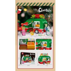 JIESTAR 59143 XE KEM GIÁNG SINH bộ đồ chơi xếp lắp ráp ghép mô hình Creator Sáng Tạo 315 khối