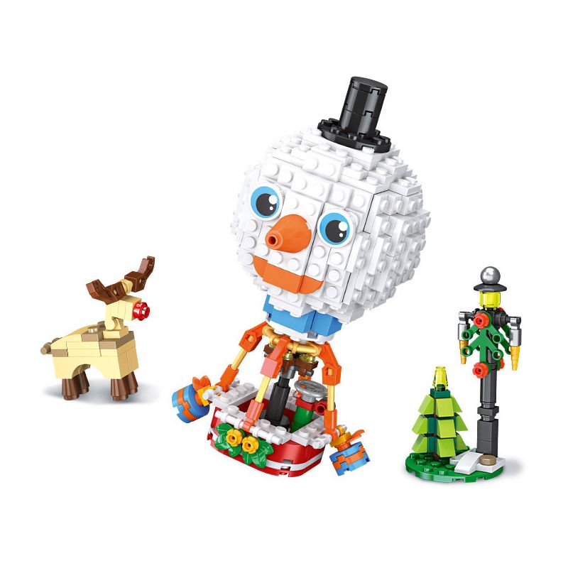 JIESTAR 59144 KHINH KHÍ CẦU NGƯỜI TUYẾT bộ đồ chơi xếp lắp ráp ghép mô hình Creator Sáng Tạo 312 khối