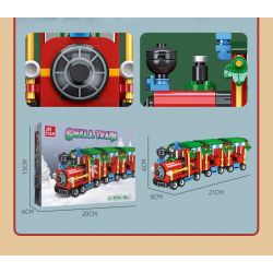 JIESTAR 59145 CHUYẾN TÀU GIÁNG SINH bộ đồ chơi xếp lắp ráp ghép mô hình Creator Sáng Tạo 385 khối