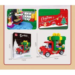 JIESTAR 59146 GIỎ QUÀ GIÁNG SINH bộ đồ chơi xếp lắp ráp ghép mô hình Creator Sáng Tạo 315 khối