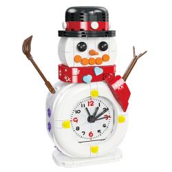 JIESTAR JJ9189 9189 ĐỒNG HỒ NGƯỜI TUYẾT bộ đồ chơi xếp lắp ráp ghép mô hình Creator SNOWMAN CLOCK Sáng Tạo 343 khối