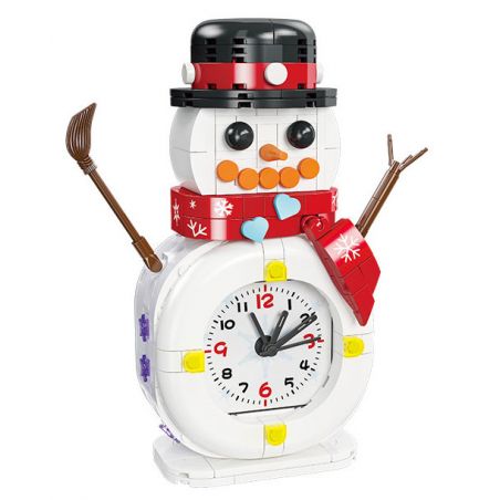 JIESTAR JJ9189 9189 ĐỒNG HỒ NGƯỜI TUYẾT bộ đồ chơi xếp lắp ráp ghép mô hình Creator SNOWMAN CLOCK Sáng Tạo 343 khối