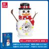 JIESTAR JJ9189 9189 ĐỒNG HỒ NGƯỜI TUYẾT bộ đồ chơi xếp lắp ráp ghép mô hình Creator SNOWMAN CLOCK Sáng Tạo 343 khối