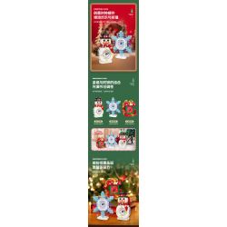 JIESTAR JJ9189 9189 ĐỒNG HỒ NGƯỜI TUYẾT bộ đồ chơi xếp lắp ráp ghép mô hình Creator SNOWMAN CLOCK Sáng Tạo 343 khối