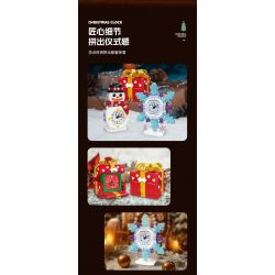 JIESTAR JJ9189 9189 ĐỒNG HỒ NGƯỜI TUYẾT bộ đồ chơi xếp lắp ráp ghép mô hình Creator SNOWMAN CLOCK Sáng Tạo 343 khối