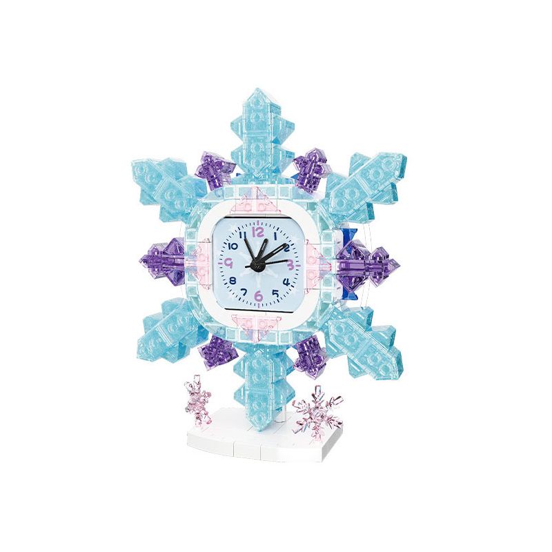 JIESTAR JJ9190 9190 ĐỒNG HỒ BÔNG TUYẾT bộ đồ chơi xếp lắp ráp ghép mô hình Creator SNOW CLOCK Sáng Tạo 392 khối