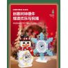 JIESTAR JJ9190 9190 ĐỒNG HỒ BÔNG TUYẾT bộ đồ chơi xếp lắp ráp ghép mô hình Creator SNOW CLOCK Sáng Tạo 392 khối
