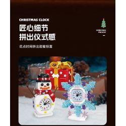 JIESTAR JJ9191 9191 ĐỒNG HỒ QUÀ TẶNG bộ đồ chơi xếp lắp ráp ghép mô hình Creator GIFT BOX CLOCK Sáng Tạo 403 khối