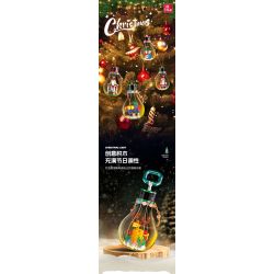 JIESTAR JJ9116 9116 BÓNG ĐÈN GIÁNG SINH CHUYẾN TÀU bộ đồ chơi xếp lắp ráp ghép mô hình Creator CHRISTMAS LIGHT CHRISTMAS TRAIN Sáng Tạo 113 khối