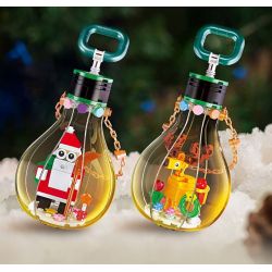 JIESTAR JJ9116 9116 BÓNG ĐÈN GIÁNG SINH CHUYẾN TÀU bộ đồ chơi xếp lắp ráp ghép mô hình Creator CHRISTMAS LIGHT CHRISTMAS TRAIN Sáng Tạo 113 khối