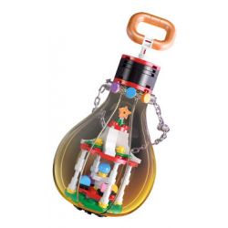 JIESTAR JJ9118 9118 BÓNG ĐÈN GIÁNG SINH CÔNG VIÊN VUI CHƠI bộ đồ chơi xếp lắp ráp ghép mô hình Creator CHRISTMAS LIGHT CHRISTMAS PLAYGROUND Sáng Tạo 105 khối