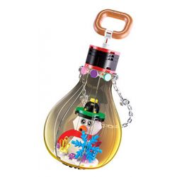 JIESTAR JJ9119 9119 BÓNG ĐÈN GIÁNG SINH NGƯỜI TUYẾT bộ đồ chơi xếp lắp ráp ghép mô hình Creator CHRISTMAS LIGHT CHRISTMAS SNOWMAN Sáng Tạo 106 khối