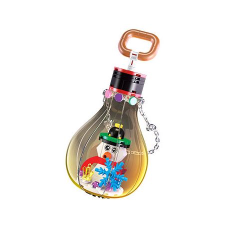 JIESTAR JJ9119 9119 BÓNG ĐÈN GIÁNG SINH NGƯỜI TUYẾT bộ đồ chơi xếp lắp ráp ghép mô hình Creator CHRISTMAS LIGHT CHRISTMAS SNOWMAN Sáng Tạo 106 khối