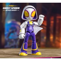 BLOKEES 74821 SPIDER-MAN FRIENDS MAGIC EDITION PHẦN 3 GHOST GWEN bộ đồ chơi xếp lắp ráp ghép mô hình Super Heroes Siêu Nhân Anh Hùng