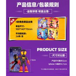 BLOKEES 74821 SPIDER-MAN FRIENDS MAGIC EDITION PHẦN 3 GHOST GWEN bộ đồ chơi xếp lắp ráp ghép mô hình Super Heroes Siêu Nhân Anh Hùng