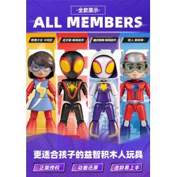 BLOKEES 74822 SPIDER-MAN SIDEKICKS AMAZING EDITION PHẦN 3 ANT-MAN SCOTT bộ đồ chơi xếp lắp ráp ghép mô hình Super Heroes Siêu Nhân Anh Hùng
