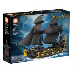 FORANGE FC6010 6010 TÀU CƯỚP BIỂN NGỌC TRAI ĐEN bộ đồ chơi xếp lắp ráp ghép mô hình Pirates Of The Caribbean BLACK PEAEL Cướp Biển Vùng Caribe 2076 khối
