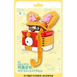 Bozhi 81143 MÓC TREO CHÌA KHÓA THÚ VỊ 6 CƯNG DỄ THƯƠNG HEDGEHOG BERRY CAPIBARA HAMSTER TUANTUAN WHITE BEAR NUOMI PENGUIN DUDE CORGI BEAN BAG bộ đồ chơi xếp lắp ráp ghép mô hình Gear FUN KEY HANGING Đồ Lắp Ghép 729 khối