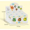 Bozhi 81143 MÓC TREO CHÌA KHÓA THÚ VỊ 6 CƯNG DỄ THƯƠNG HEDGEHOG BERRY CAPIBARA HAMSTER TUANTUAN WHITE BEAR NUOMI PENGUIN DUDE CORGI BEAN BAG bộ đồ chơi xếp lắp ráp ghép mô hình Gear FUN KEY HANGING Đồ Lắp Ghép 729 khối