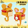 Bozhi 81143 MÓC TREO CHÌA KHÓA THÚ VỊ 6 CƯNG DỄ THƯƠNG HEDGEHOG BERRY CAPIBARA HAMSTER TUANTUAN WHITE BEAR NUOMI PENGUIN DUDE CORGI BEAN BAG bộ đồ chơi xếp lắp ráp ghép mô hình Gear FUN KEY HANGING Đồ Lắp Ghép 729 khối