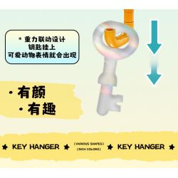 Bozhi 81143 MÓC TREO CHÌA KHÓA THÚ VỊ 6 CƯNG DỄ THƯƠNG HEDGEHOG BERRY CAPIBARA HAMSTER TUANTUAN WHITE BEAR NUOMI PENGUIN DUDE CORGI BEAN BAG bộ đồ chơi xếp lắp ráp ghép mô hình Gear FUN KEY HANGING Đồ Lắp Ghép 729 khối