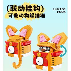 Bozhi 81143 MÓC TREO CHÌA KHÓA THÚ VỊ 6 CƯNG DỄ THƯƠNG HEDGEHOG BERRY CAPIBARA HAMSTER TUANTUAN WHITE BEAR NUOMI PENGUIN DUDE CORGI BEAN BAG bộ đồ chơi xếp lắp ráp ghép mô hình Gear FUN KEY HANGING Đồ Lắp Ghép 729 khối