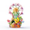 Bozhi 81138 HỘP NHẠC THIÊN ĐƯỜNG ĐẦY MÀU SẮC bộ đồ chơi xếp lắp ráp ghép mô hình FLOWER FERRIS WHEEL MUSIC BOX 364 khối