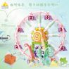 Bozhi 81138 HỘP NHẠC THIÊN ĐƯỜNG ĐẦY MÀU SẮC bộ đồ chơi xếp lắp ráp ghép mô hình FLOWER FERRIS WHEEL MUSIC BOX 364 khối