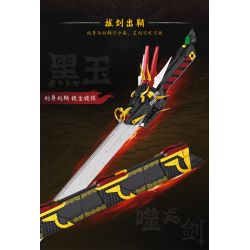 Bozhi 88047 THANH KIẾM ĂN RỒNG NGỌC ĐEN bộ đồ chơi xếp lắp ráp ghép mô hình WEAPON 998 khối