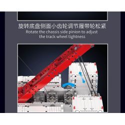 MouldKing 17046 Mould King 17046 CẦN CẨU BÁNH XÍCH WACKER 16000 bộ đồ chơi xếp lắp ráp ghép mô hình Technic WACKER 16000 CRAWER CRANE Kỹ Thuật Công Nghệ Cao Mô Hình Phương Tiện 4494 khối