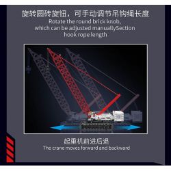 MouldKing 17046 Mould King 17046 CẦN CẨU BÁNH XÍCH WACKER 16000 bộ đồ chơi xếp lắp ráp ghép mô hình Technic WACKER 16000 CRAWER CRANE Kỹ Thuật Công Nghệ Cao Mô Hình Phương Tiện 4494 khối