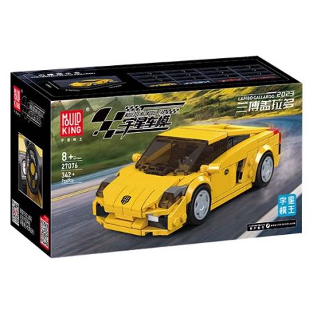 MouldKing 27076 Mould King 27076 LAMBO GALLARDO bộ đồ chơi xếp lắp ráp ghép mô hình Racers Đua Tốc Độ 342 khối