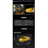MouldKing 27076 Mould King 27076 LAMBO GALLARDO bộ đồ chơi xếp lắp ráp ghép mô hình Racers Đua Tốc Độ 342 khối