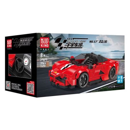 MouldKing 27075 Mould King 27075 LF RAFA (FERRARI RAFA) bộ đồ chơi xếp lắp ráp ghép mô hình Racers LAFERRARI Đua Tốc Độ 374 khối
