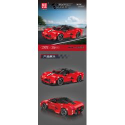 MouldKing 27075 Mould King 27075 LF RAFA (FERRARI RAFA) bộ đồ chơi xếp lắp ráp ghép mô hình Racers LAFERRARI Đua Tốc Độ 374 khối