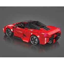 MouldKing 27075 Mould King 27075 LF RAFA (FERRARI RAFA) bộ đồ chơi xếp lắp ráp ghép mô hình Racers LAFERRARI Đua Tốc Độ 374 khối