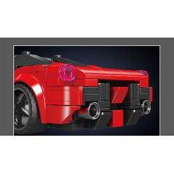 MouldKing 27075 Mould King 27075 LF RAFA (FERRARI RAFA) bộ đồ chơi xếp lắp ráp ghép mô hình Racers LAFERRARI Đua Tốc Độ 374 khối