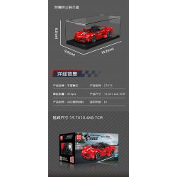 MouldKing 27075 Mould King 27075 LF RAFA (FERRARI RAFA) bộ đồ chơi xếp lắp ráp ghép mô hình Racers LAFERRARI Đua Tốc Độ 374 khối