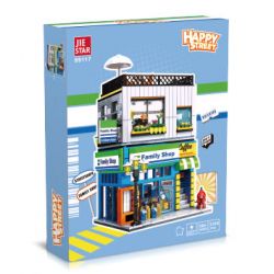 JIESTAR 89117 CỬA HÀNG TIỆN LỢI GIA ĐÌNH bộ đồ chơi xếp lắp ráp ghép mô hình Creator FAMILY SHOP Sáng Tạo 1310 khối