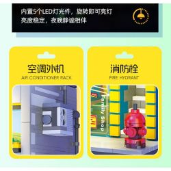 JIESTAR 89117 CỬA HÀNG TIỆN LỢI GIA ĐÌNH bộ đồ chơi xếp lắp ráp ghép mô hình Creator FAMILY SHOP Sáng Tạo 1310 khối