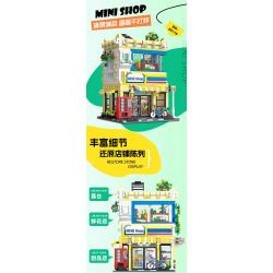 JIESTAR 89116 CỬA HÀNG TIỆN LỢI MINI bộ đồ chơi xếp lắp ráp ghép mô hình Creator MINI SHOP Sáng Tạo 1389 khối
