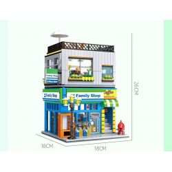 JIESTAR 89116 CỬA HÀNG TIỆN LỢI MINI bộ đồ chơi xếp lắp ráp ghép mô hình Creator MINI SHOP Sáng Tạo 1389 khối