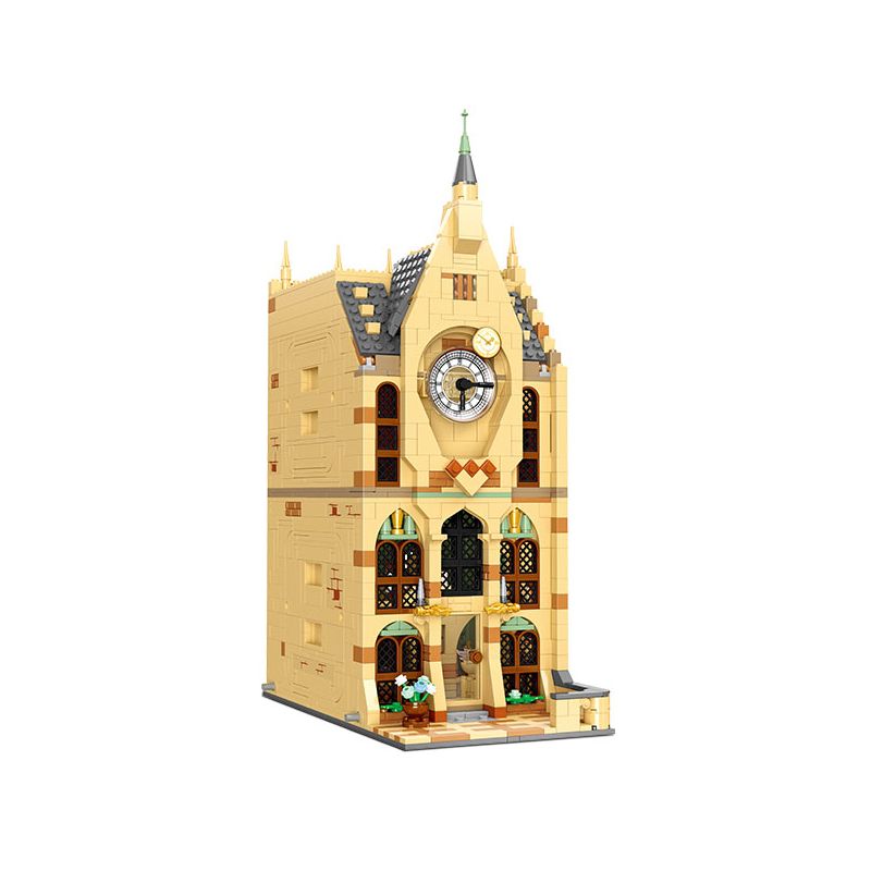 JIESTAR JJ9148 9148 LÂU ĐÀI PHÉP THUẬT THÁP CHUÔNG bộ đồ chơi xếp lắp ráp ghép mô hình Harry Potter MAGIC CASTLE Chú Bé Phù Thủy 1255 khối
