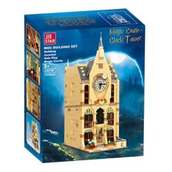 JIESTAR JJ9148 9148 LÂU ĐÀI PHÉP THUẬT THÁP CHUÔNG bộ đồ chơi xếp lắp ráp ghép mô hình Harry Potter MAGIC CASTLE Chú Bé Phù Thủy 1255 khối