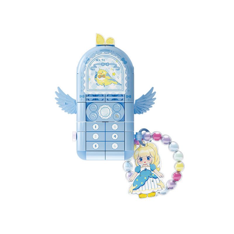 WEKKI 519012 CÔNG CHÚA TRONG MƠ ĐIỆN THOẠI DI ĐỘNG STAR DREAM PRINCESS NHỎ MÀU XANH MA THUẬT bộ đồ chơi xếp lắp ráp ghép mô hình Girl Con Gái