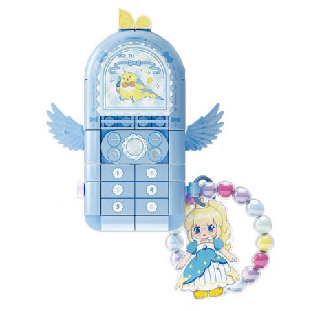 WEKKI 519012 CÔNG CHÚA TRONG MƠ ĐIỆN THOẠI DI ĐỘNG STAR DREAM PRINCESS NHỎ MÀU XANH MA THUẬT bộ đồ chơi xếp lắp ráp ghép mô hình Girl Con Gái